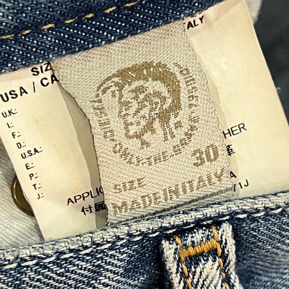 Diesel Louvely Low Rise Flare Jeans 0071J Wash Size 30 Y2K Vintage - Picture 5 of 11